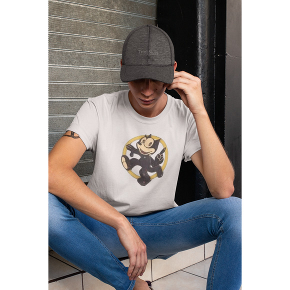 The Cat is Back Graphic Retro Vibes Inspired Crewneck TShirt - Picture 6 of 9